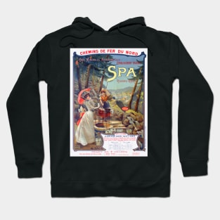 Spa Belgium Vintage Railroad Poster 1900s Hoodie